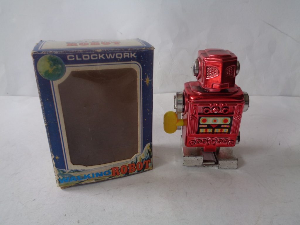 Walking Robot with Box (windup) Toy Paradise