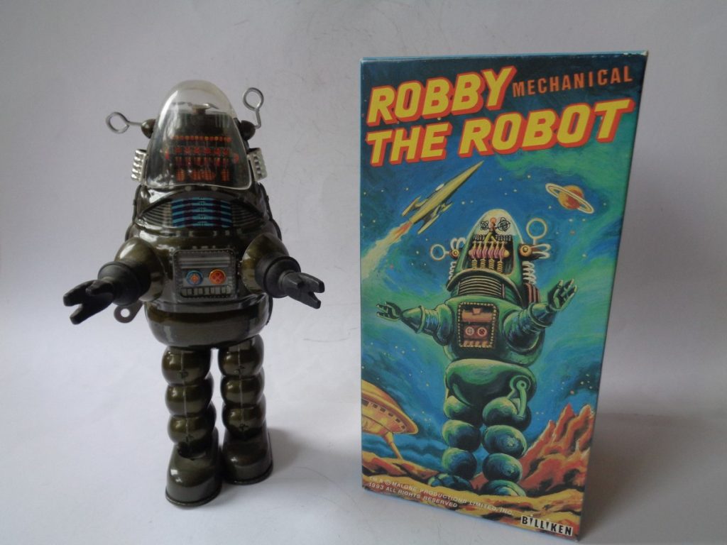 Billiken Robby The Robot with Box (windup) Toy Paradise