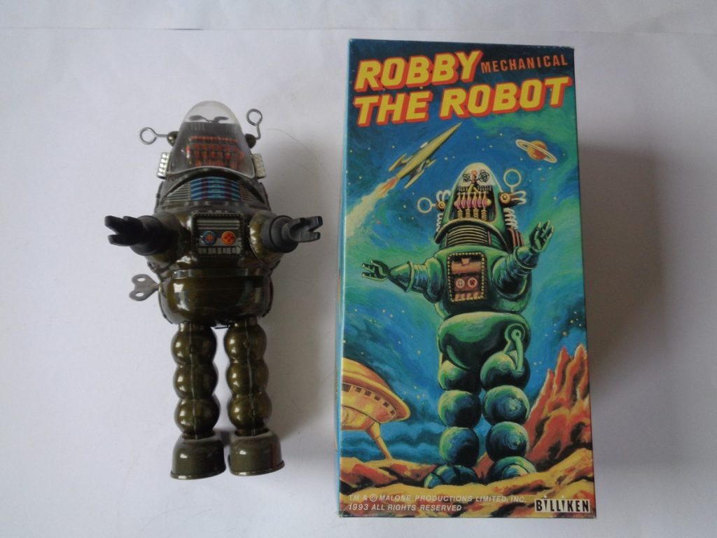 Billiken Robby The Robot with Box (wind-up) - Toy Paradise