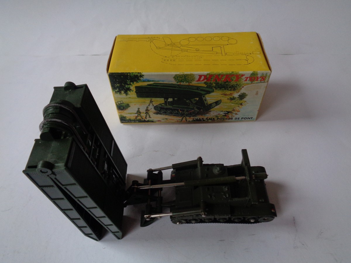 Dinky Toys 883 Char AMX Poseur De Ponts Miniature Incomplet