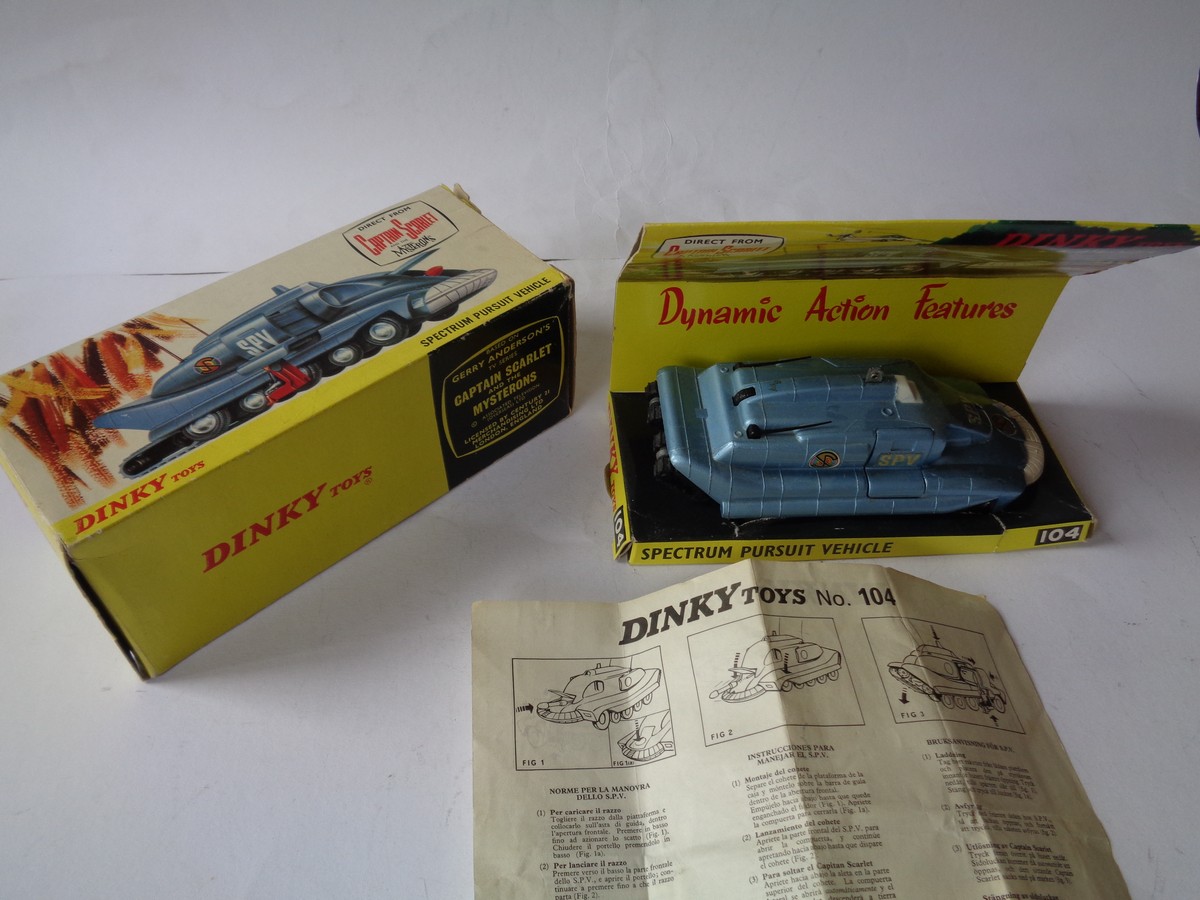 Dinky Toys 104 Captain Scarlet Spectrum Pursuit Vehicle with Box