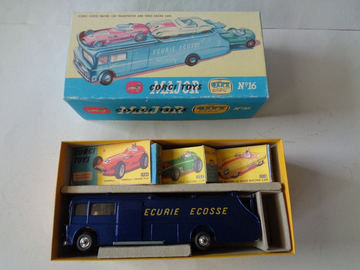 ジャガー ECURIE ECOSSE ミニカーセット A BOXED CORGI TOYS MAJOR No. 16 GIFT SET - ECURIE ECOSSE