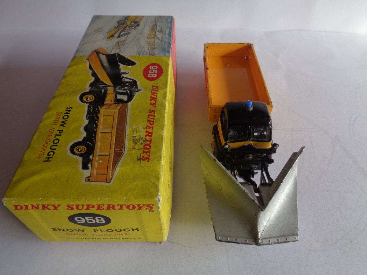 ミニカー DINKY No.958  PLOUGH Dinky Super Toys 958 Snow Plough with Box - Toy Paradise