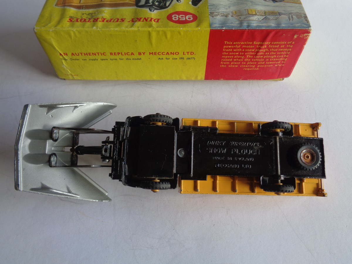 ミニカー DINKY No.958  PLOUGH Dinky Super Toys 958 Snow Plough with Box - Toy Paradise