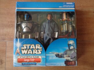 Hasbro Star Wars Attack of the Clones Jango Fett De Luxe Set in Box